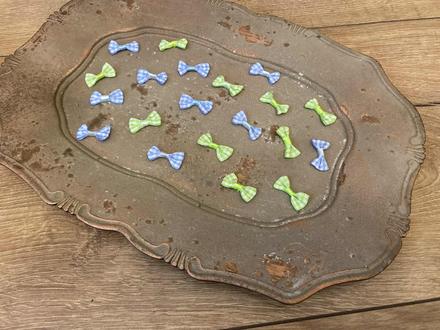 Textilné mašličky 20 ks ( sada ), 