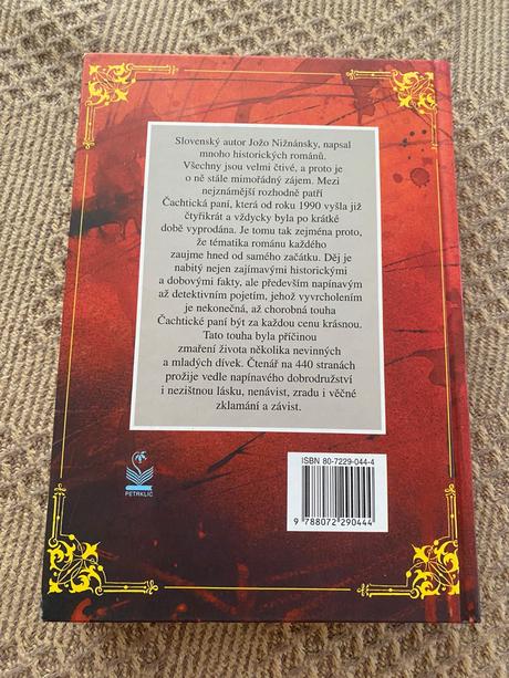 Krásna kniha čachtická paní jožo nižnánsky, 