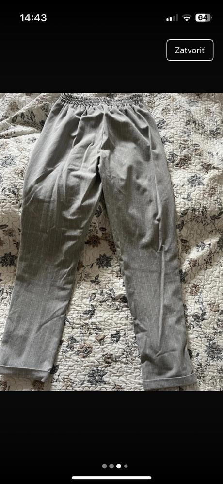 Elegantné nohavice s pásikmi, stradivarius,xs