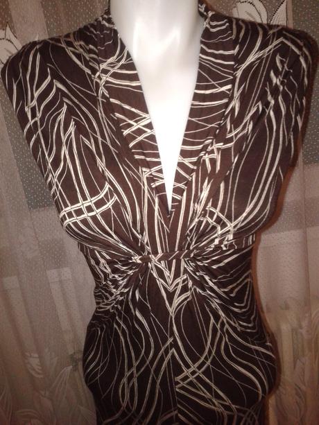 Hnedé elast.šaty xs, xs