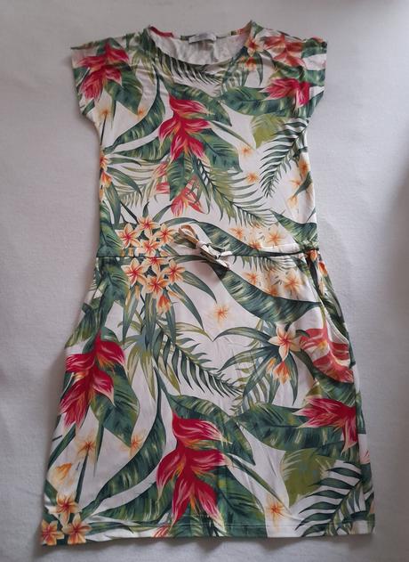 Šaty červený kvet č. xs, house,xs