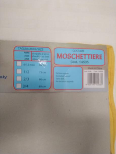 5dielny kostým mušketier, ciao, 3-4 r, 92-104,