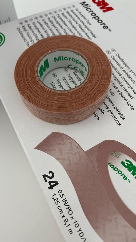 3m micropore náplasť papierová 1,25cm x 9,1m hnedá, 