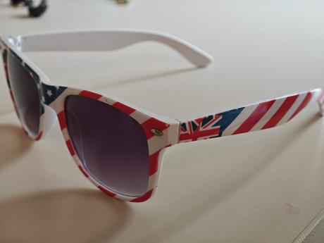 Dievčenské okuliare motív usa, 