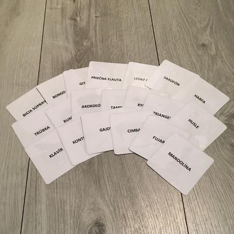 Cd + kartičky  hudobné nástroje, 