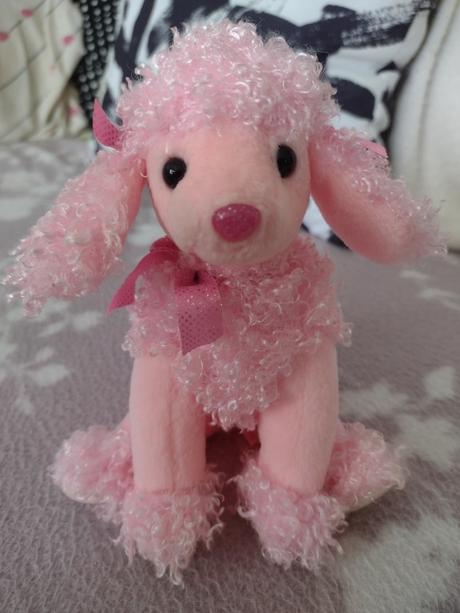 Ružový psík pinky poo,