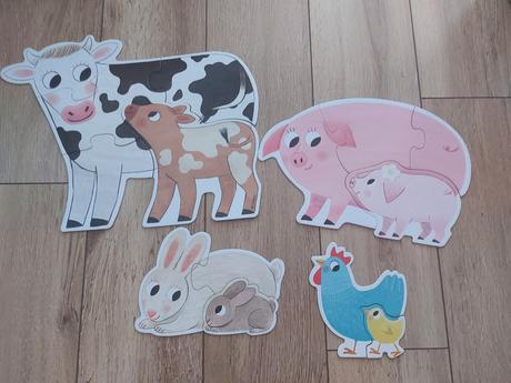 Puzzle zvieratká xxl,