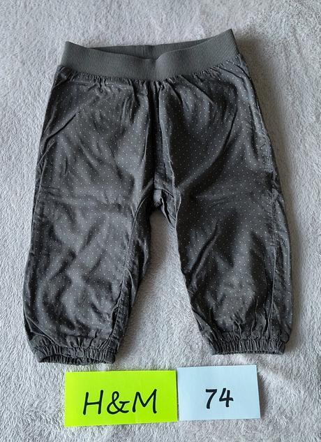 Nohavice h&m 74, h&m,74