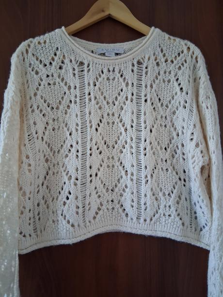 Krátky oversize sveter, amisu,s