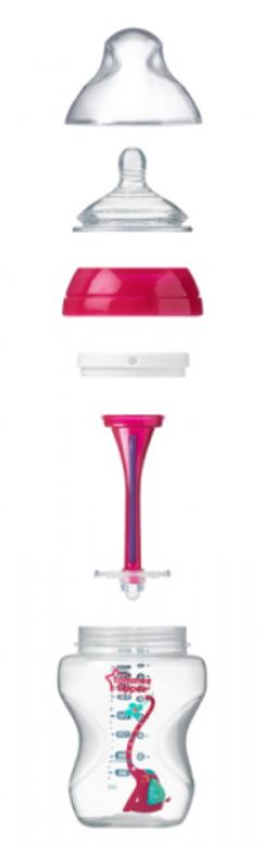 Tommee tippee cumlíková fľaša plastová anti-colic, tommee tippee