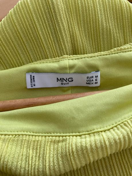 Limetkové minišaty, mango,m