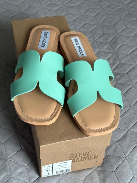 Kožené šľapky steve madden, steve madden,37