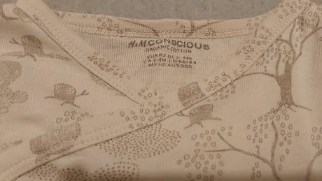 Neutrálne zavinovacie body "les" h&m 62, h&m,62