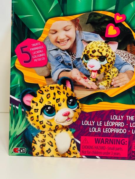 Furreal lil wilds lolly hrací plyšový leopard, 