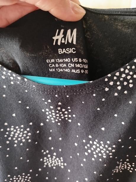 Šaty s dlhým rukávom, h&m,134