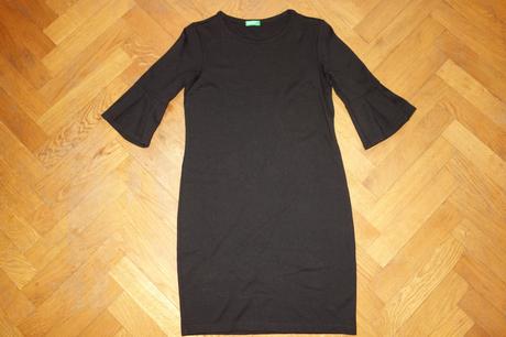Minišaty s volánovými rukávmi, benetton,s
