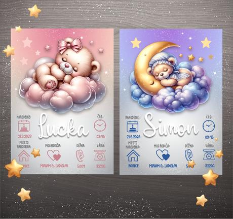 Rodný list- oznámenie o narodení- chlapec,