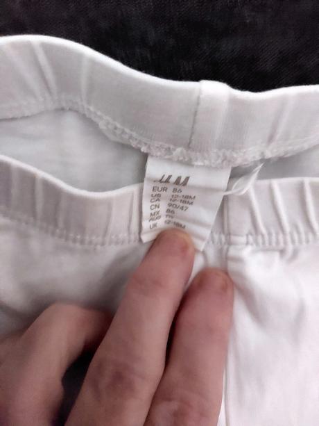 Biele kratasy, h&m,86