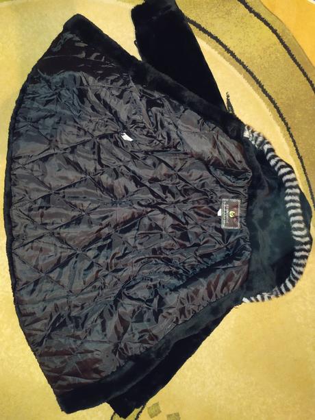 Bunda - semišový kožúšok, kabát top s poštou, 122