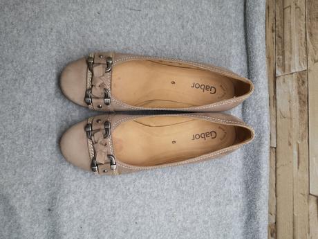 Gabor 39 - dámske kožené šedé lodičky, gabor,39