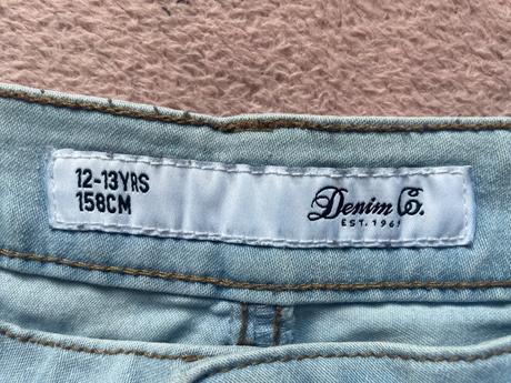 Dievčenské riflove kratasy., denim,158