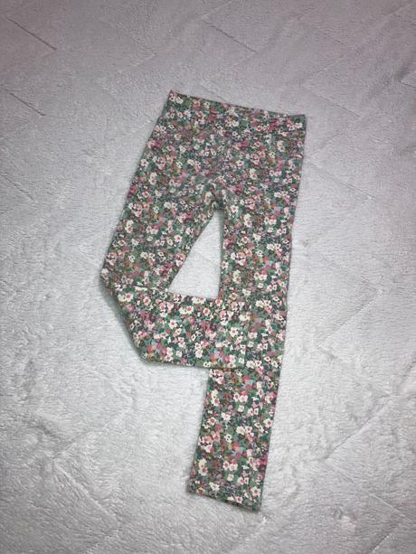 Kvietkované džegginy, h&m,116