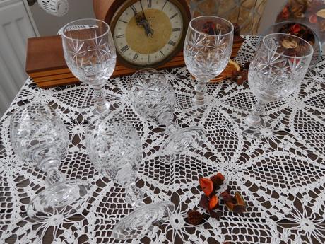 Poháre na víno jemný brus 6 kusov, 