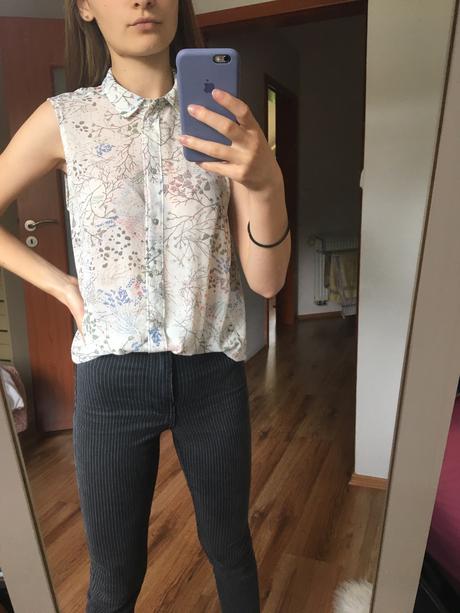 Kvietočková košeľa, h&m,xs