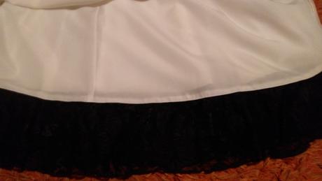 Koktejlové bielo čierne šaty, ad style,42