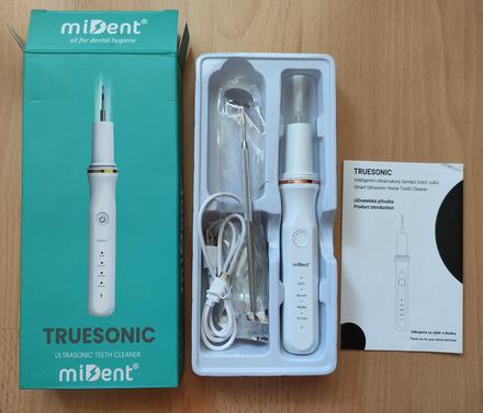 Účinný ultrasonický čistič zubov truesonic - miden,