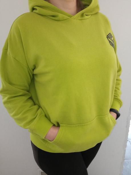 Dievčenská zelená mikina s kapucňou f&f (13-14 r.), f&f,158