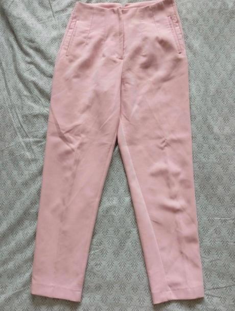 Ružové nohavice s vysokým pásom amisu, l/40, amisu,l