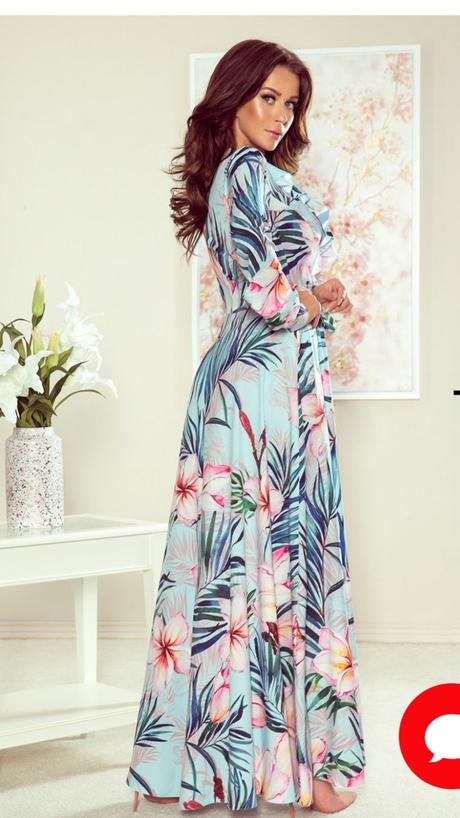 Maxi kvetovane saty, m