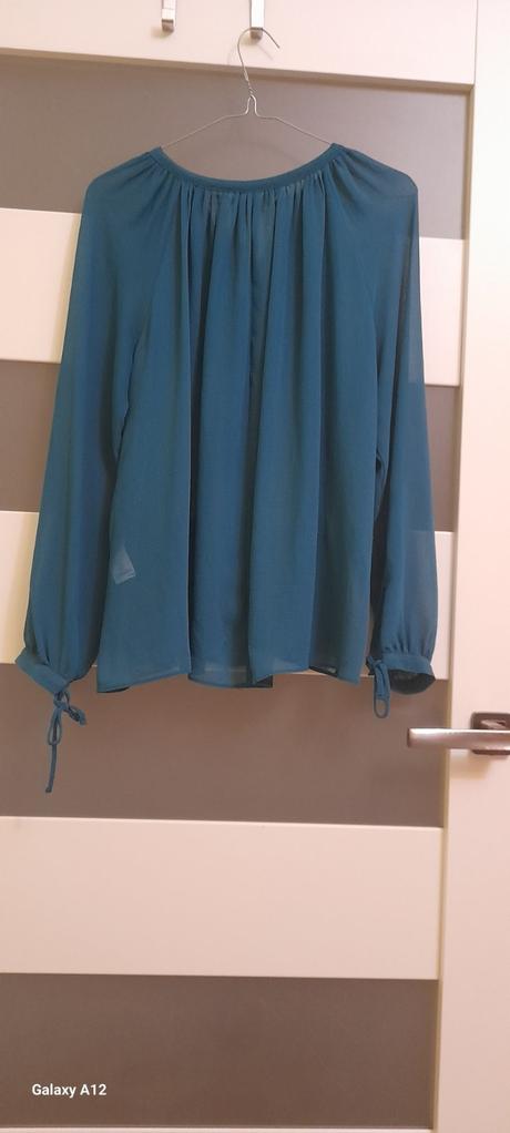 Tmavo tyrkysová blúzka, f&f,40