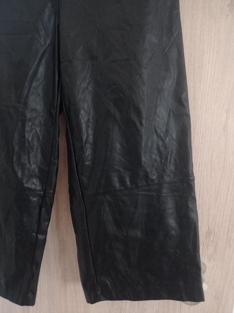 Koženkové nohavice h&m, h&m,m