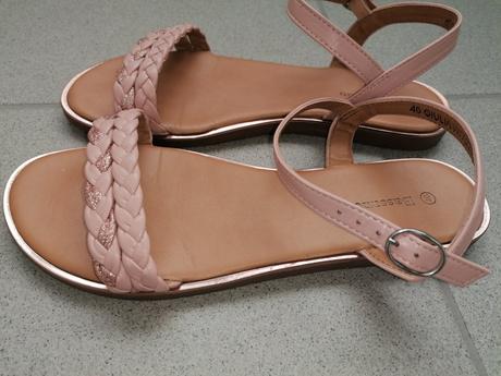 Ružové sandále eu40, 25cm ako nové, 40