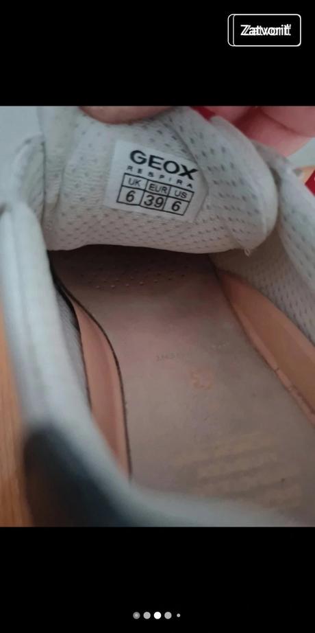 Kožené geox tenisky na suchý zips, geox,39