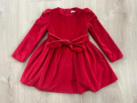 Dievčenské zamatové šaty, mayoral,110