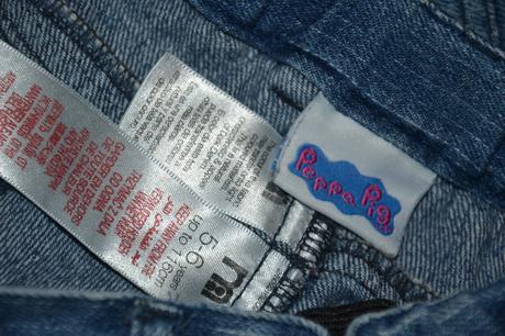 Rozkosna riflova suknicka s volanom peppa pig 4-6r, mothercare,116