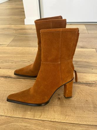 Kožené cizmy, zara,37