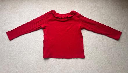 Tričko s volánikovým golierikom, lindex,122