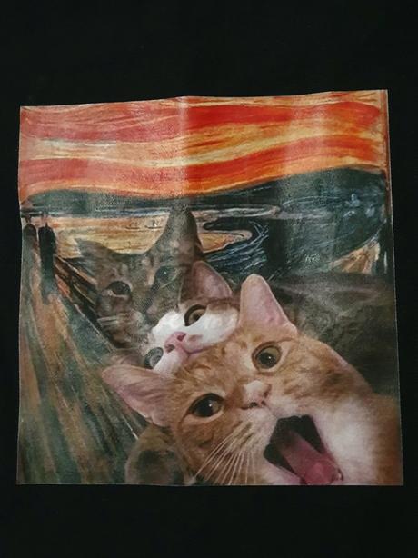 Plátená taška mačky,