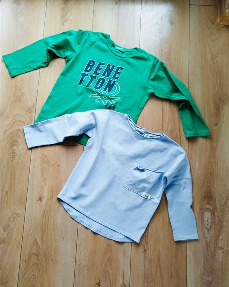 Tričká s dlhým rukávom veľkosť 110, benetton,110