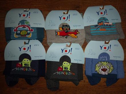 Bavlnené pančuchy s abs aj na kolenách, 80 / 86