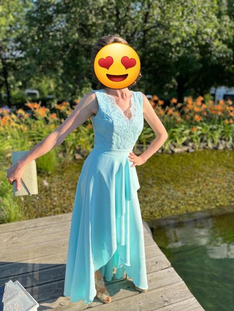 Krasne saty mentolovej farby velkost s, s