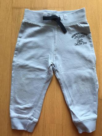 Zateplené bavlnené tepláky, baby club,80