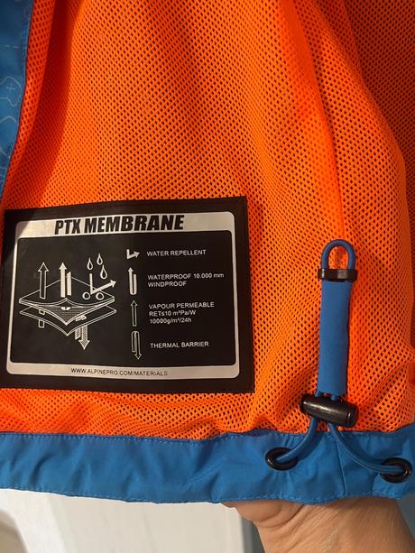 Ptx membrana 10 000 stlpec, alpine pro,152