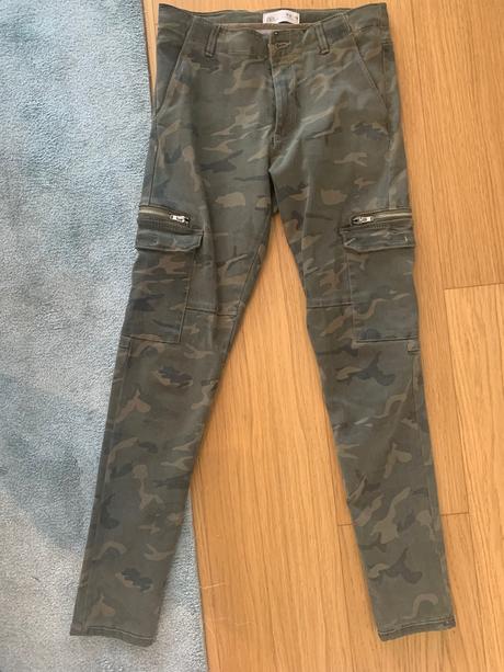 Zara kids khaki vojenské nohavice 164cm, zara,xs