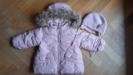 Zimná bunda + čiapka, zara,80