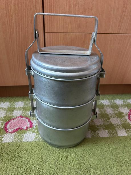 Retro hliníkový obedár,